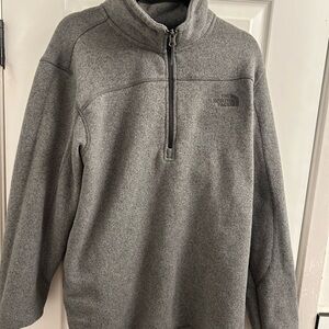 The North Face Men's Zip-Up Gray Sweater